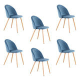 lot de chaises bleues